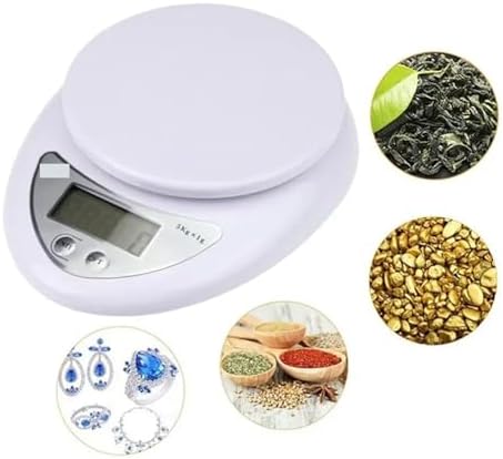 Electronic Scale, 1pc 5kg LED Portable Digital Scale Scales Food Balance Measuring Weight Kitchen Electronic Small Weighing in Grams,for Meal Prep, Baking and Cooking - Image 4