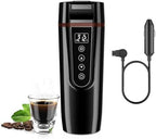 Car Electric Kettle for Travel : FVPE 12V/24V Small Electric Water Kettle, Multi-Temp Control 400 mL Portable Car Water Boiler for Brewing Coffee Tea,LCD Display 304 Stainless Steel Truck Heating Cup by FVPE