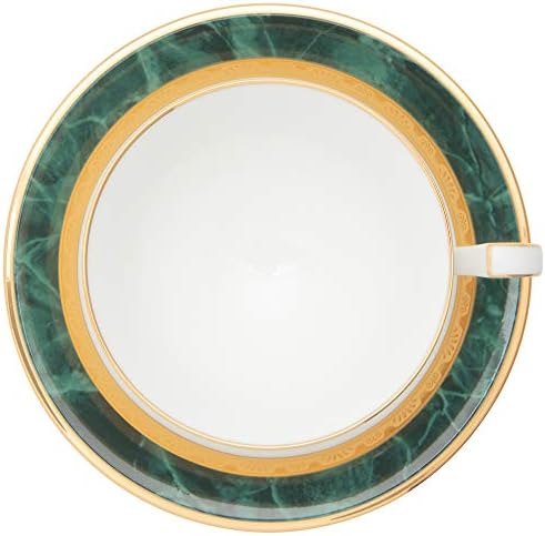 Noritake T59587/4712 Cup & Saucer (Both Coffee and Tea) 220cc Fitzgerald Green Bone China - Image 6