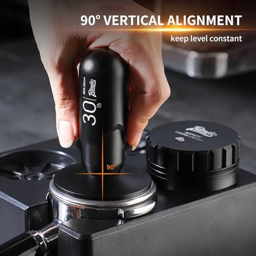 Bincoo Espresso Coffee Tamper 51mm,30lb Spring-Loaded Calibrated Tamper-Stainless Steel Base Espresso Coffee Tamper for Barista Home Coffee Espresso Accessories (Black, 51mm) - Image 4