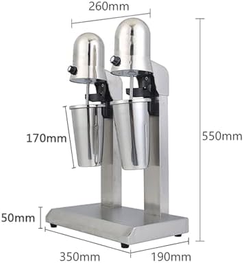 Single/Double Head Milkshake Machine, Commercial Food Blender with 800ML Large Capacity Hot/cold Cup,Motor Speed 18000 Rpm, Two Gears Free Choice Suitable (double head) - Image 5