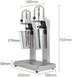 Single/Double Head Milkshake Machine, Commercial Food Blender with 800ML Large Capacity Hot/cold Cup,Motor Speed 18000 Rpm, Two Gears Free Choice Suitable (double head) - Image 5