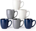 AmorArc 16 oz Coffee Mugs Set of 6, Large Ceramic Coffee Cups Set by AmorArc