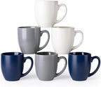AmorArc 16 oz Coffee Mugs Set of 6, Large Ceramic Coffee Cups Set by AmorArc