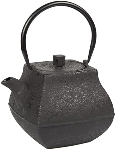 Creative Home Textured Japanese Tetsubin Cast Iron Teapot with Stainless Steel Infuser, 47 oz, Ergonomic Handle for Isolation of Tea Residue, Stovetop Safe - Image 2