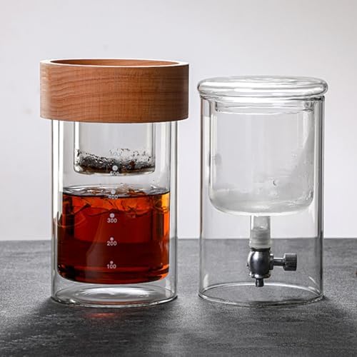 Ice Cold Brew Dripper Coffee Maker, Cold Drip Coffee Cold Brew Drip Tower, 500ml,Ice Coffee Makers Cold Brew Machine Stainless Steel, Removable, Adjustable Drip Rate, For Coffee Shop - Image 5