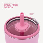 HydroJug Everyday Tumbler 20 oz, Ceramic-Lined Straw Cup, Petal - Image 4