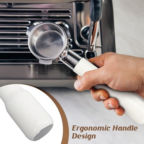 58mm Bottomless Portafilter 3 Ear, Professional Coffee Portafilter With Filter Basket for Most 3 Ear Symmetrical Coffee Machines (White) - Image 6