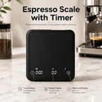 Coffee Scale, 0.1g High Accuracy Digital Coffee Scale, Stable Real-Time Reading, No Lag, No Drift for Espresso Pour Over Brewing - Image 4