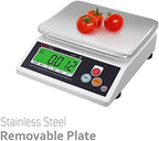 VisionTechShop VK-2D 0.1g Premium Food Kitchen Scale, Lb/Oz/Kg/g Switchable, Stainless Steel Plate Food Scale, Large LCD Display with Backlight, 12lb Max Capacity, 0.001lb Readability - Image 2