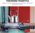 Luxshiny Whistle Teakettle 1 Liter Stainless Steel Stove Top Water Kettle with Filter Screen for Boiling Water and Tea Brewing - Image 4