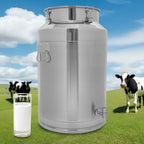 Large Water Bottle, Milk Steam Pitchers, Stainless Steel Sealed Bucket Jug, Large Mouth Opening, for Milk, Coffee and Cappuccino (76L/20.1Gal) - Image 4
