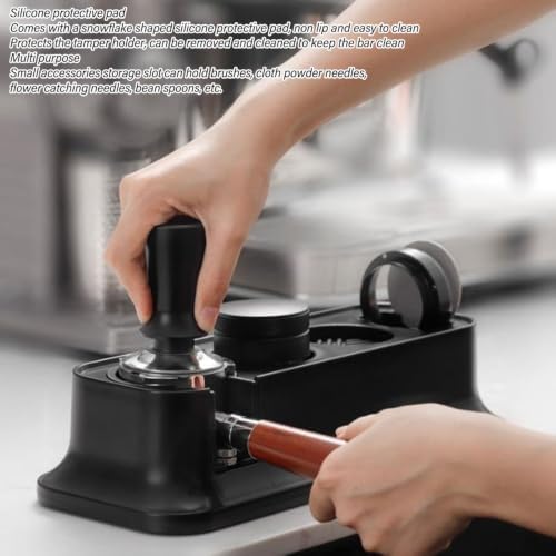 ABS Coffee Tamping Station Filter Tamper Holder Anti Slip Base Mat Stand for 51/54/58mm Coffee Portafilters Tamper and Distributor - Image 6