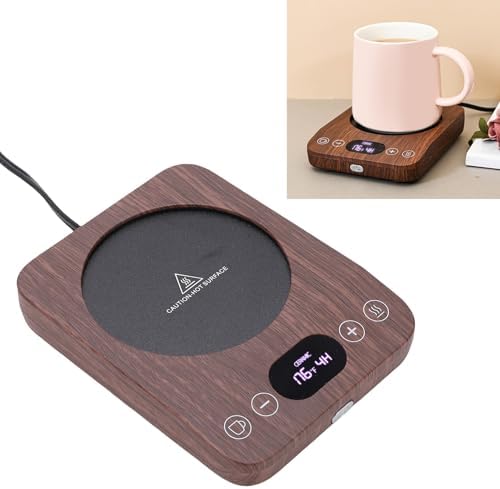 Coffee Mug Warmer for Desk, Electric Beverage Warmer Plate with 9 Temperature Settings, Auto Shut Off, Fast Heating Coffee Cup Candle Melter for Tea, Milk, Hot Drinks - Image 6