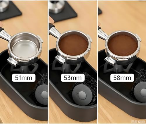 Coffee Portafilter Cleaning Kit, Automatic Knock Box Cleaner With Brush Station,Barista Tools For Home & Café， Machine Filter Device For 51/53/58mm Systems - Image 2
