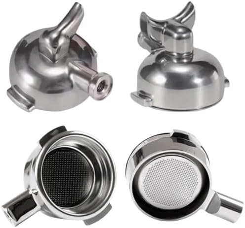 58mm E61 Group Head Bottomless Portafilter Single Double Spout For E61 Coffee Machine Filter Holder(3pcs Coffee Basket) - Image 3