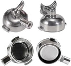 58mm E61 Group Head Bottomless Portafilter Single Double Spout For E61 Coffee Machine Filter Holder(3pcs Coffee Basket) - Image 3