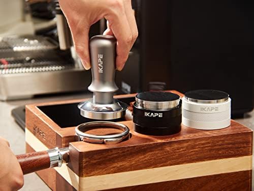 IKAPE 58.5mm Espresso Tamper, Premium Barista Coffee Tamper with Calibrated Spring Loaded, 100% Stainless Steel Base Tamper Compatible with Espresso Machine Rancilio, Gaggia Bottomless Portafilter - Image 6