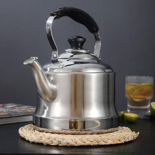 Whistling Tea Kettle for Stove Top, Stainless Steel Whistle Teapot with Infuser, Hot Water Teapot for All Stovetops(2L) - Image 2