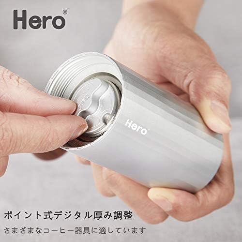Hero S01 Hand Coffee Grinder, Stainless Steel Mortar, Adjustable Coarseness, Easy to Clean, Stainless Grinding core ABS shell（Brown） - Image 5