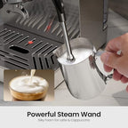 Electactic Espresso machine with Cold Brew, 20 Bar Espresso Maker with Milk Frother Steam Wand, Stainless Steel Coffee Machine with Removable Water Tank for Cappuccino, Latte, Home & Office - Image 5