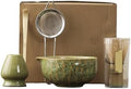 1set Of Matcha Ceramic Set, Including Kiln Transformation Bowl, Whisk(Yellowish green) by Unknown