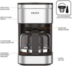 KRUPS Simply Brew Compact 5 Cup Coffee Maker: Stainless Steel Design, Pause & Brew, Keep Warm, Reusable Filter, Drip-Free Carafe (Pack of 4) - Image 6