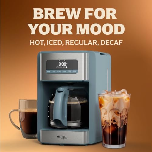 Mr. Coffee® 12 Cup Coffee Maker, Coffee Maker with Decaf Brew and Iced Coffee Brew Settings, Small Batch Setting for 1 to 4 Cups, Reflection - Image 2