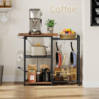 HOOBRO Bakers Rack and Coffee Mug Tree Bundle, Microwave Stand with Pots Rack, Kitchen Stand, Countertop Holder Rack for Kitchens, BF15UHB01G1-BF04CR01 - Image 3