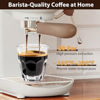20 Bar Espresso Machine, Compact Espresso Maker with Milk Frother - Image 2