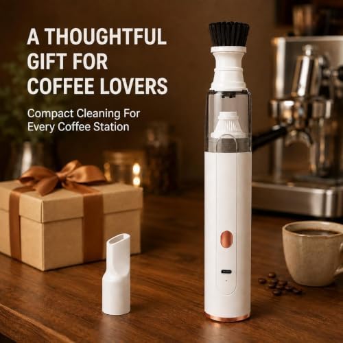 Coffee Grinder Vacuum Cleaner, Mini Handheld Coffee Vacuum, Brush Nozzle (B) - Image 4