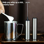 Haofy Milk Frother, USB Rechargeable Handheld Electric Whisk with Premium Stainless Steel, for Coffee Hot Chocolate Matcha Baking - Image 7