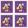 CafePress MLP Rarity Fabulous Tumbled Stone - Set of 4 Coasters Set of 4 by CafePress