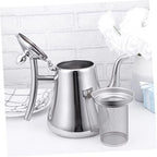 LABRIMP 2L Stainless Steel Tea Pot with Strainer for Home and Restaurant Use Sturdy Water Kettle with Fine Mesh Infuser for Brewing Loose Leaf Tea - Image 7