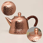 Copper Teapot Copper Kettle Copper Pot Copper Vessel With Traditional Craft Pure Copper Patina Potential And Rounded Shape Suitable for tea serving countertop display gifting 200ml - Image 3