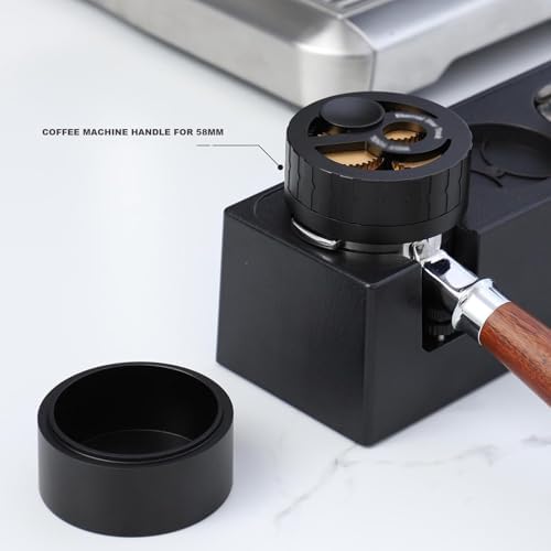 Geared Espresso Leveler Tamping Stirrer Tool, Coffee Distributor Needle with 51/54/58mm, Spinnings Magnetic Coffee Needle Stirrer, Espresso Distribution Tool for Home Coffee Shop (51mm) - Image 5