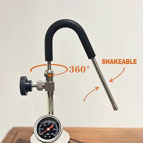 Steam Boiling Water Frothing Machine,Outdoor Milk Frother with 3-Hole Nozzle, Air Pressure Gauge, Air Pressure Gauge, Stainless Steel Kettle, Open Flame and Induction Hob Heating - Image 2