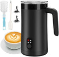 Milk Frother, 4-in-1 Milk Steamer and Frother, 13.5oz, Black by CookSwift