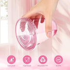 tchrules 100 Set 16oz Pink Plastic Disposable Cups with Lids and Straws - Image 4