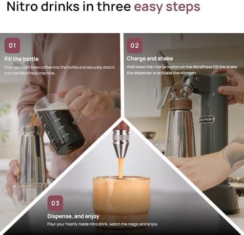 NitroPress DS Electric Nitro Cold Brew Coffee & Cocktail Maker Machine - Image 5