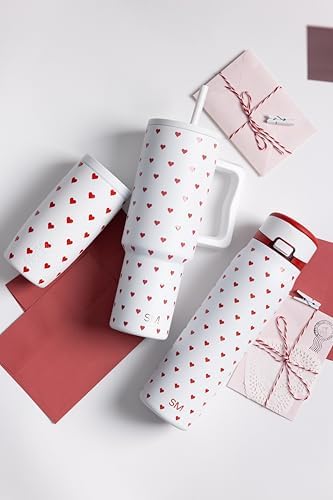Simple Modern Insulated Travel Coffee Mug 360° Lid | 16oz | Hearts - Image 5