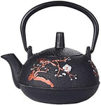 Classic tea kettle, Cast Iron Teapot,Small Japanese Cast Iron Teapot with Stainless Steel Infuser for One Person, Antique Tetsubin Tea Kettle for Loose Leaf Tea, Black 290ML by Unknown