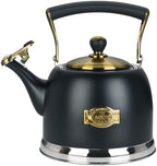 Tea Kettle Stainless Steel Teapot, Stainless Steel Teakettle for Stove Top with Heat Proof Ergonomic Handle 3.0 Quart by Unknown
