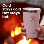 Hydro Flask All Around Tumbler Press-In Lid, Insulated Travel Mug, Stainless Steel Coffee Cup 16 Oz Black - Image 3
