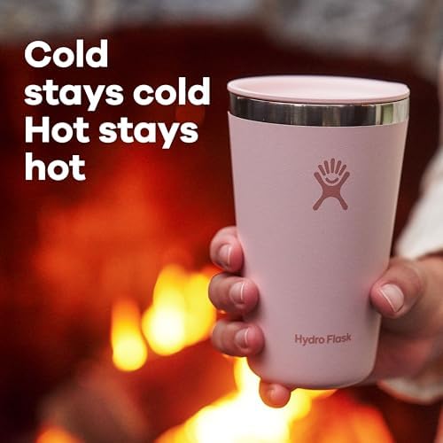 Hydro Flask All Around Tumbler Press-in Lid, Insulated Travel Mug, Stainless Steel Coffee Cup 20 Oz White - Image 3