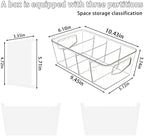 SPACELEAD 8 Pack Clear Plastic Storage Bins for Home Organization - Image 2