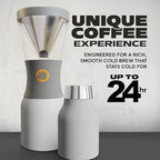 asobu Cold Brew Coffee Maker, Award-Winning 40oz Insulated Cold Brew Brewer with Portable Stainless Steel Carafe – No.1 Europe Coffee Fest Winner, Leakproof, BPA-Free, Keeps Cold 24H - Image 2