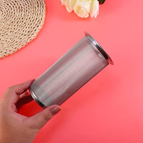Kichvoe Stainless Steel Coffee Filter Cartridge Reusable Fine Mesh Strainer with Handle 3.26X5.90 Inch for Home Kitchen Coffee Brewing and Tea Infusing - Image 6