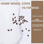 Cold Brew Coffee Filter Bags - 100 Pack Home Cold Brew System Filters for Cold Brew Coffee Maker 11.25''x13'' Home Model Disposable Coffee Brewing Bag - Image 3
