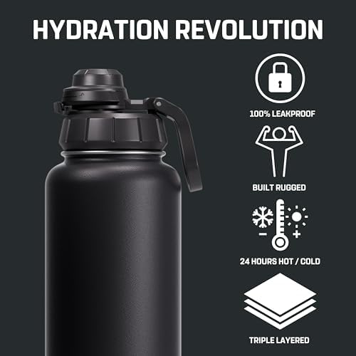 Vesmoon Vessence 32 Oz Stainless Steel Tea Infuser Bottle for Loose Leaf Tea, Water, Herbs, Fruits - Triple Layered Insulated, Leak Proof Bottle with Lid and Clip Handle - 24 Hours Hot/Cold - Image 2